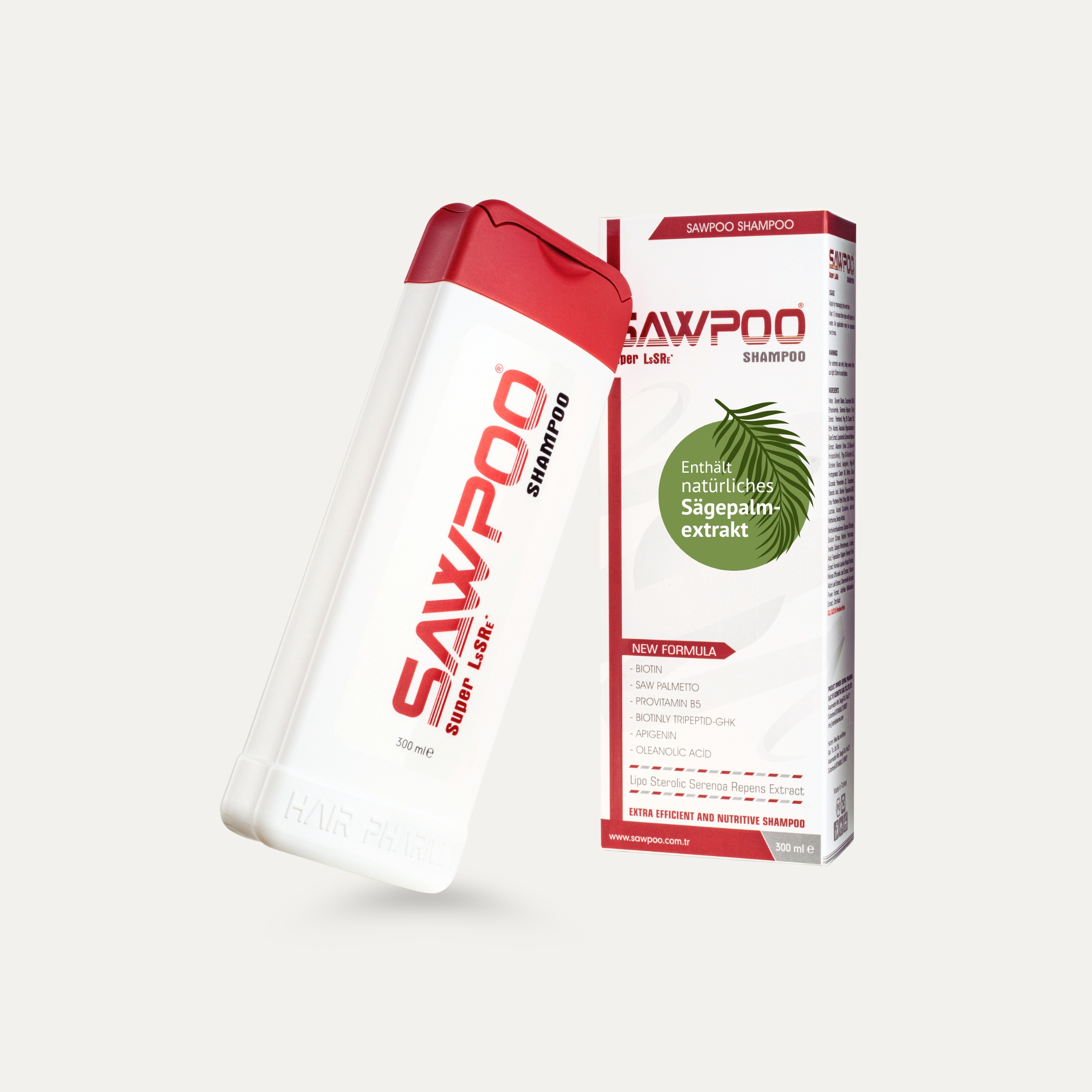 Sawpoo Shampoo mit Sägepalmextrakt