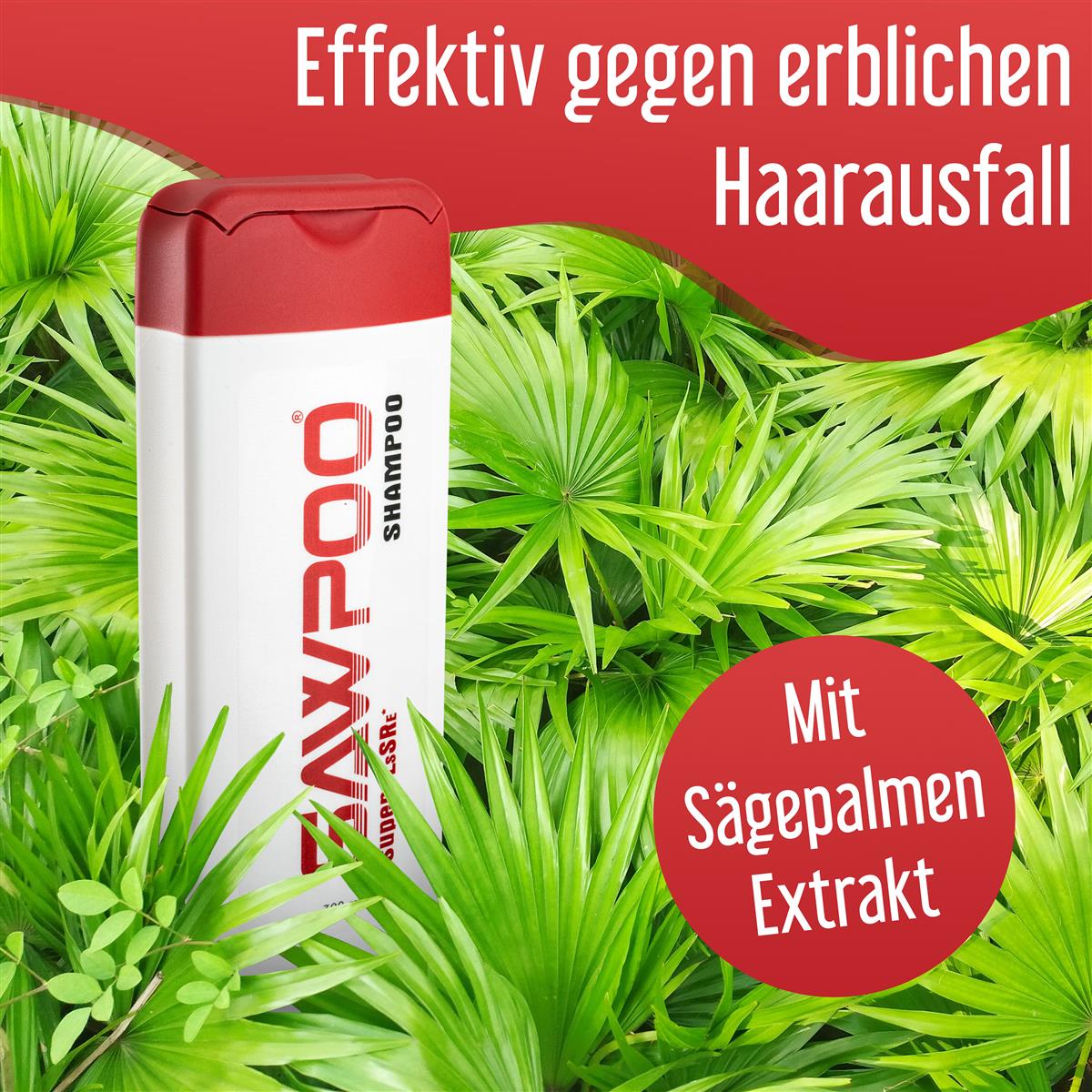 Sawpoo Shampoo mit Sägepalmextrakt