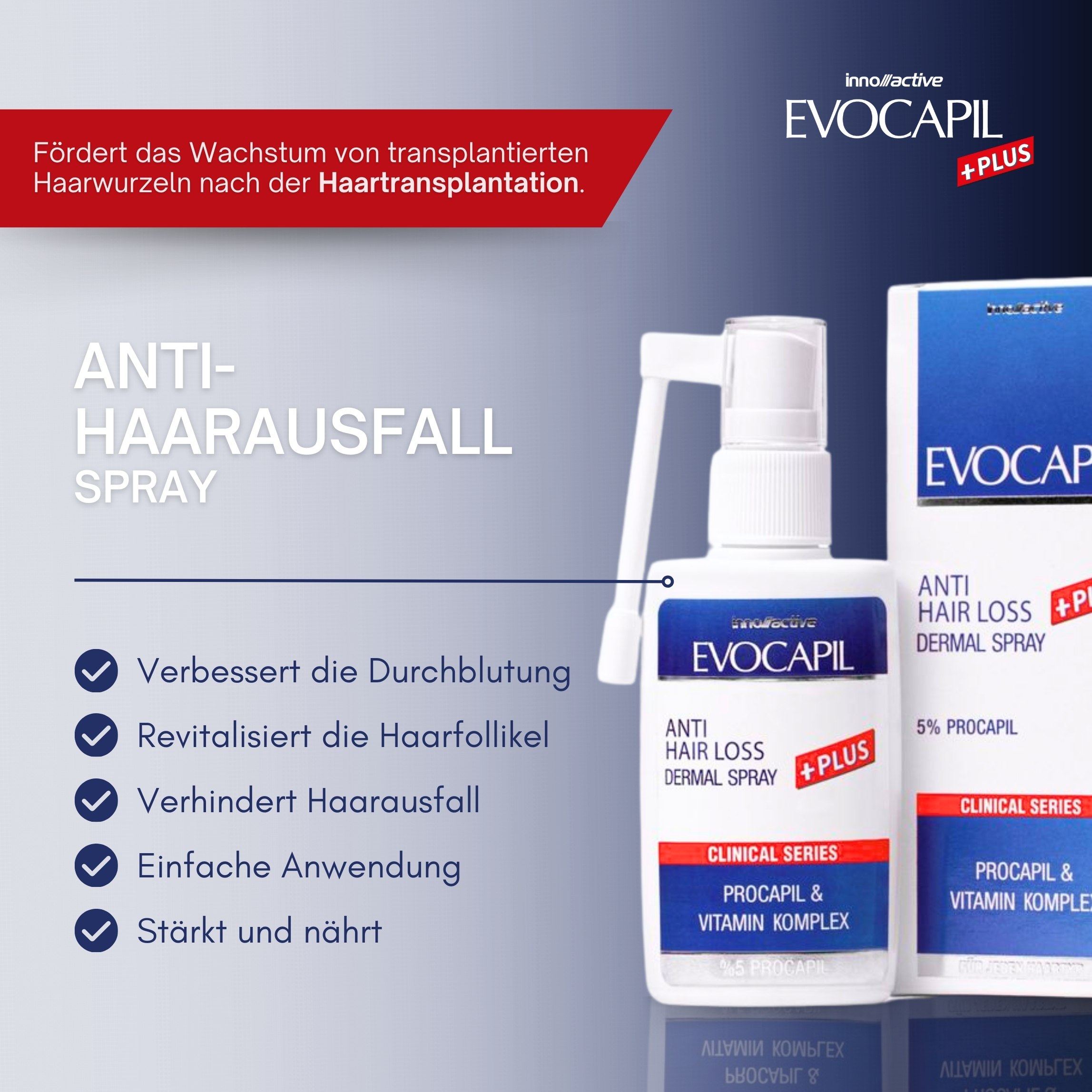 Evocapil Plus Anti-Haarausfall-Spray 6 Stück