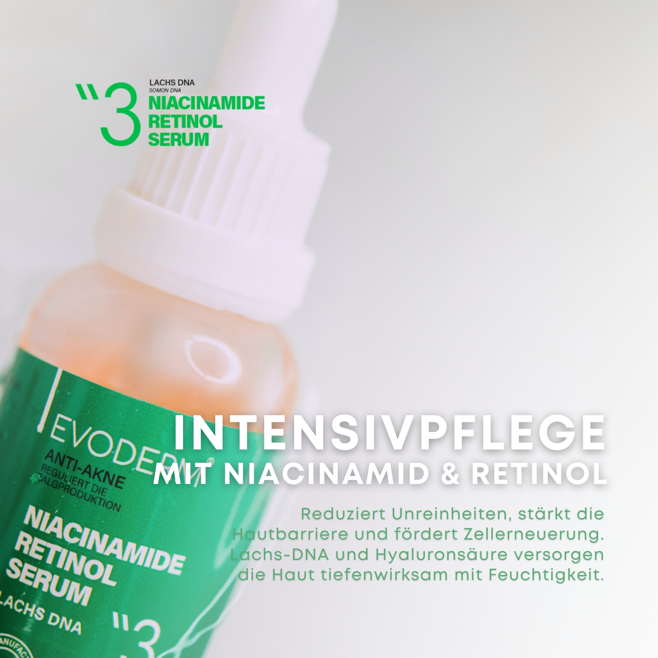 Anti-Akne Hautpflege Set – Gesichtsgel, Gesichtswasser & Retinol Serum mit Niacinamid