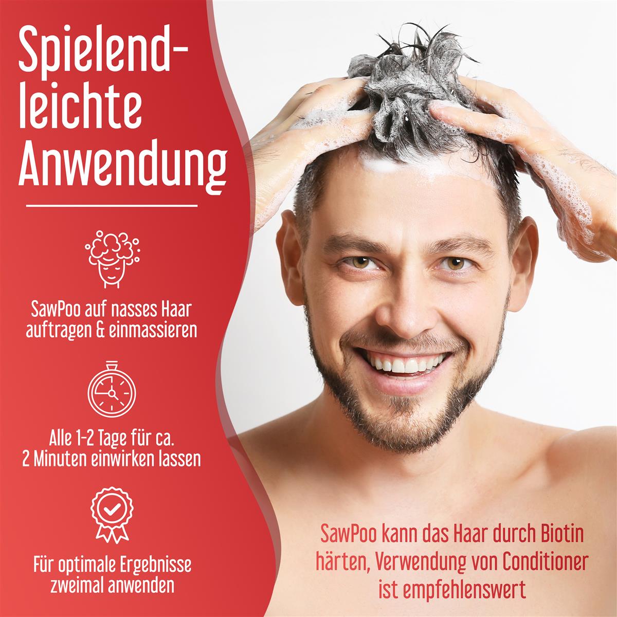 Sawpoo Shampoo mit Sägepalmextrakt