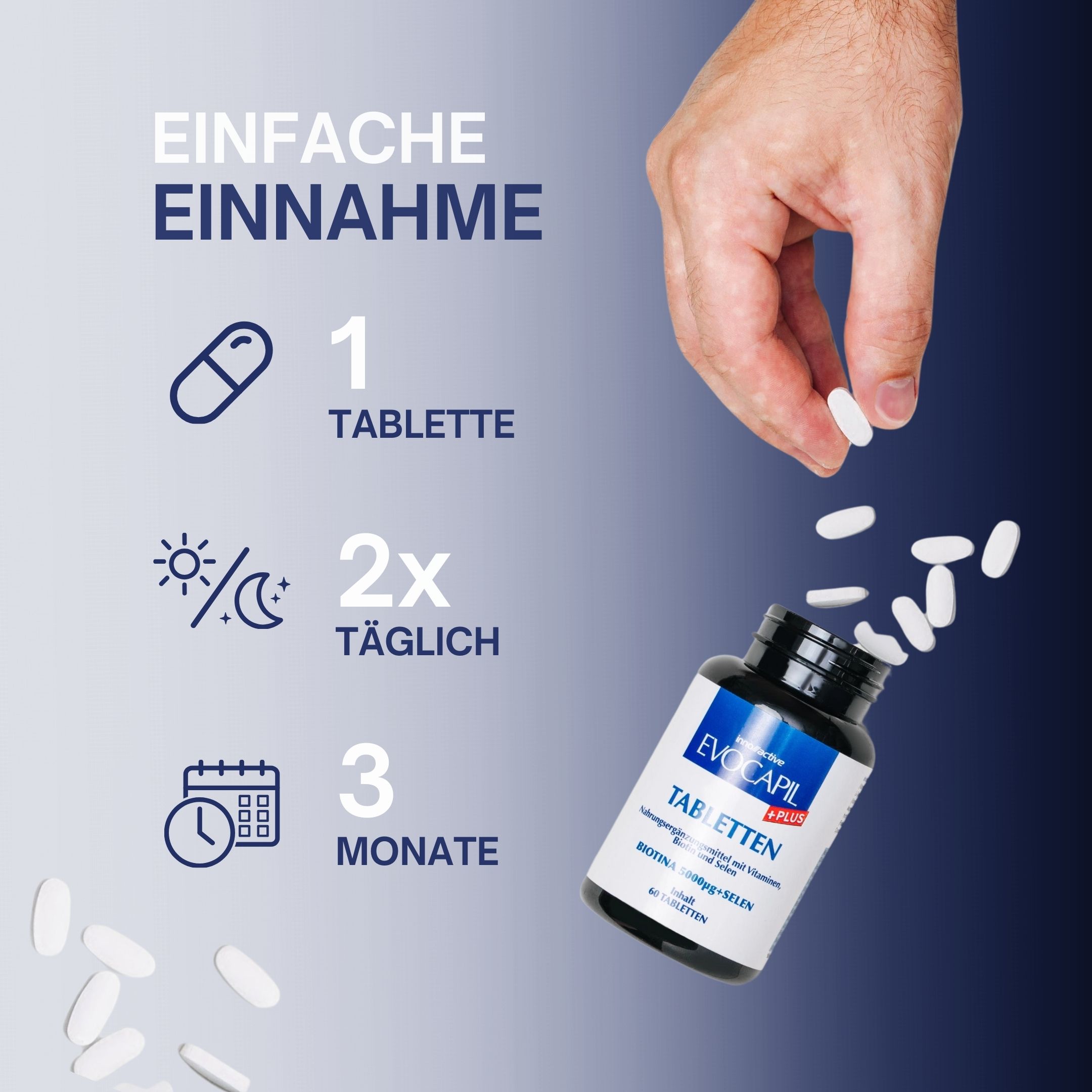 Evocapil Plus Vitamine bei Alopezie 6 Stück