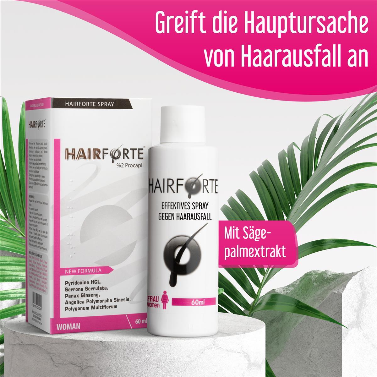 Anti Haarverlust Set. Xpecia + Hair Forte DHT Blocker Hair Growth Kit Frauen