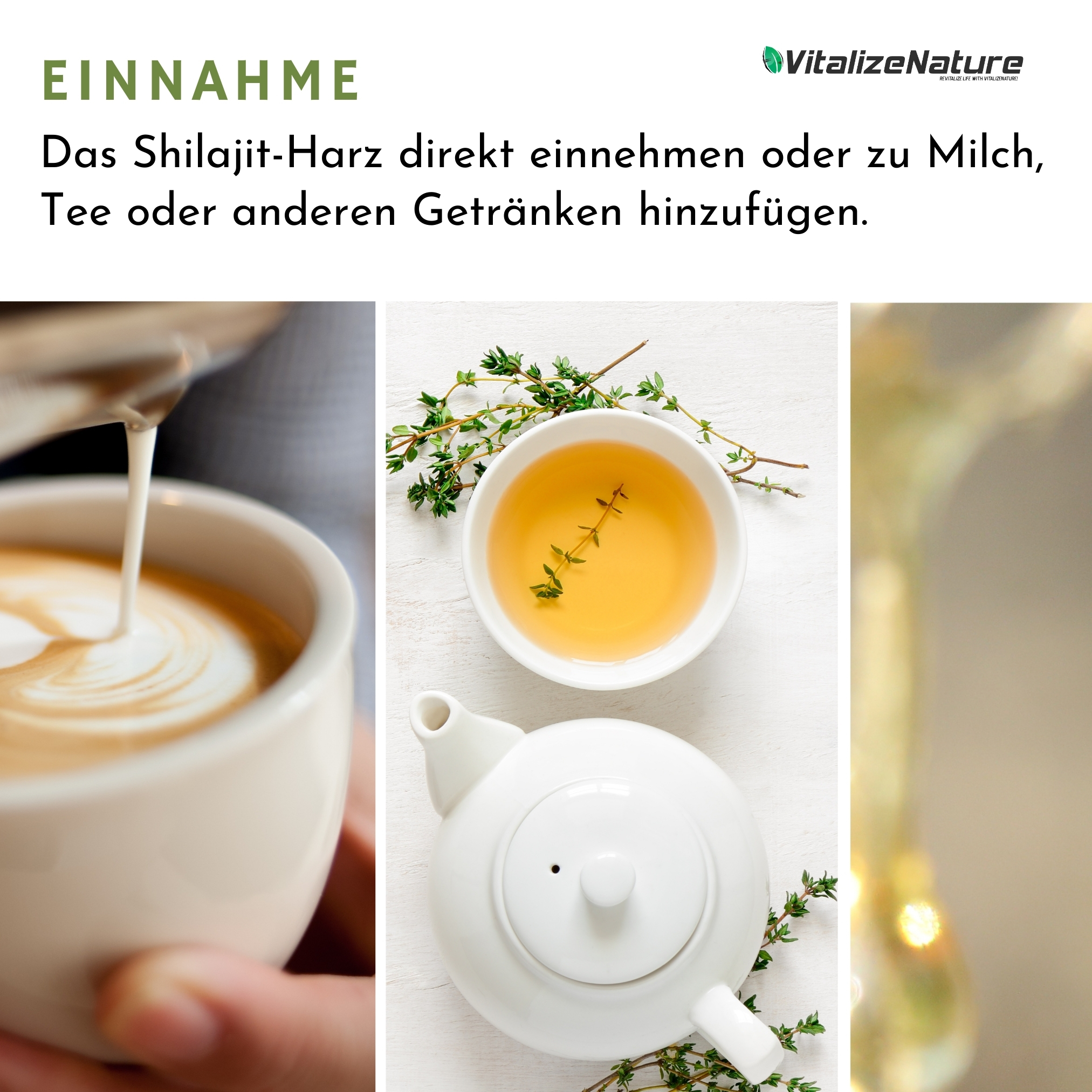 VitalizeNature Shilajit 3x30g – Original Himalaya Harz + Ashwagandha