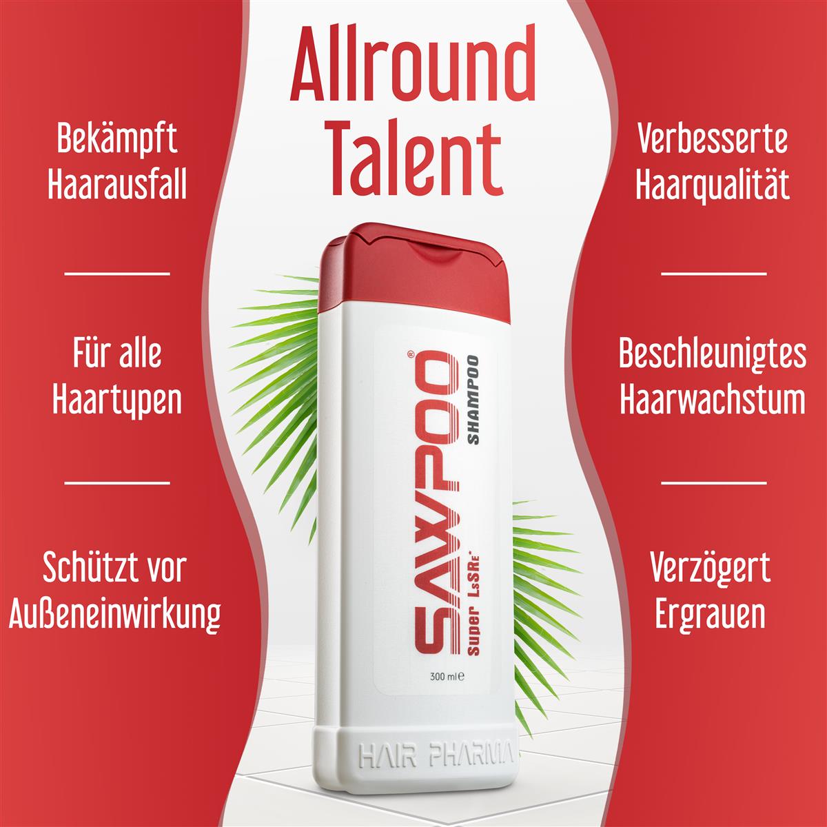 Sawpoo Shampoo mit Sägepalmextrakt