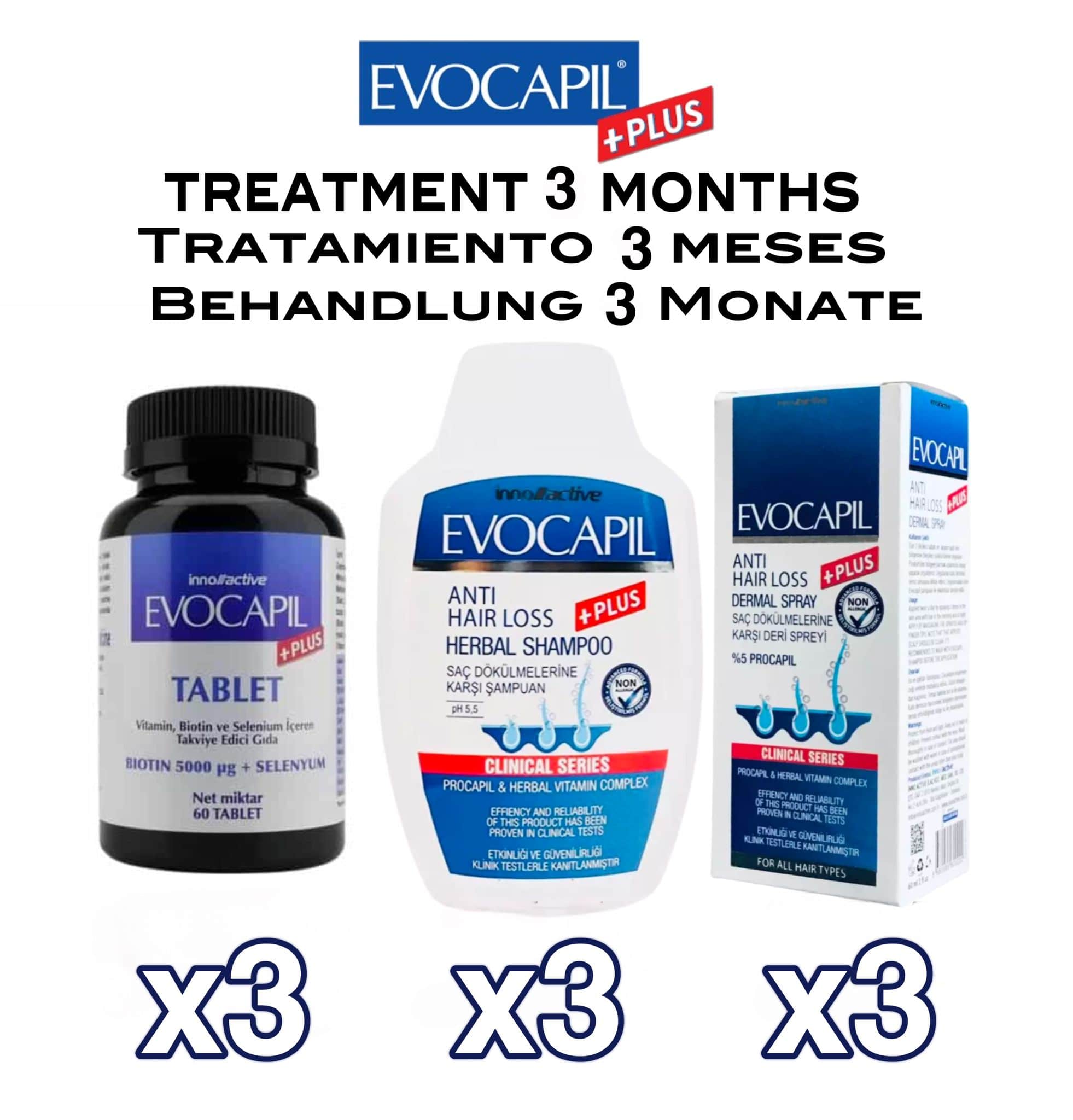 Monats Set Evocapil 3 Monate