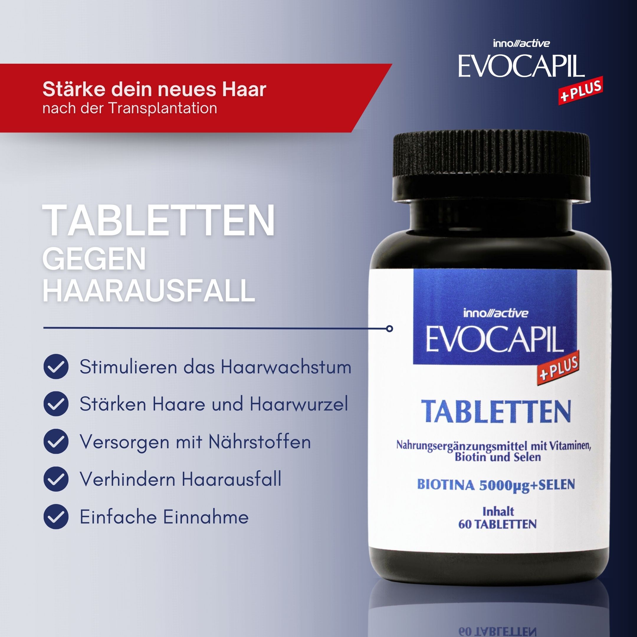 Evocapil Plus Vitamine bei Alopezie 6 Stück