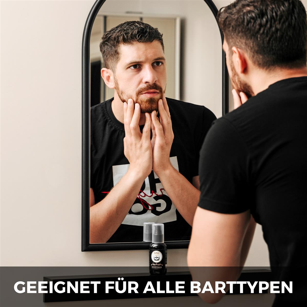SIDO BARBER After Shave Balsam mit Aloe Vera (100ml, Zitrusduft) - Bart Balsam zur Pflege & nach der Rasur - Aftershave Beard Balm für Herren mit Kokosöl & Jojoba Öl - Bart Creme for Men